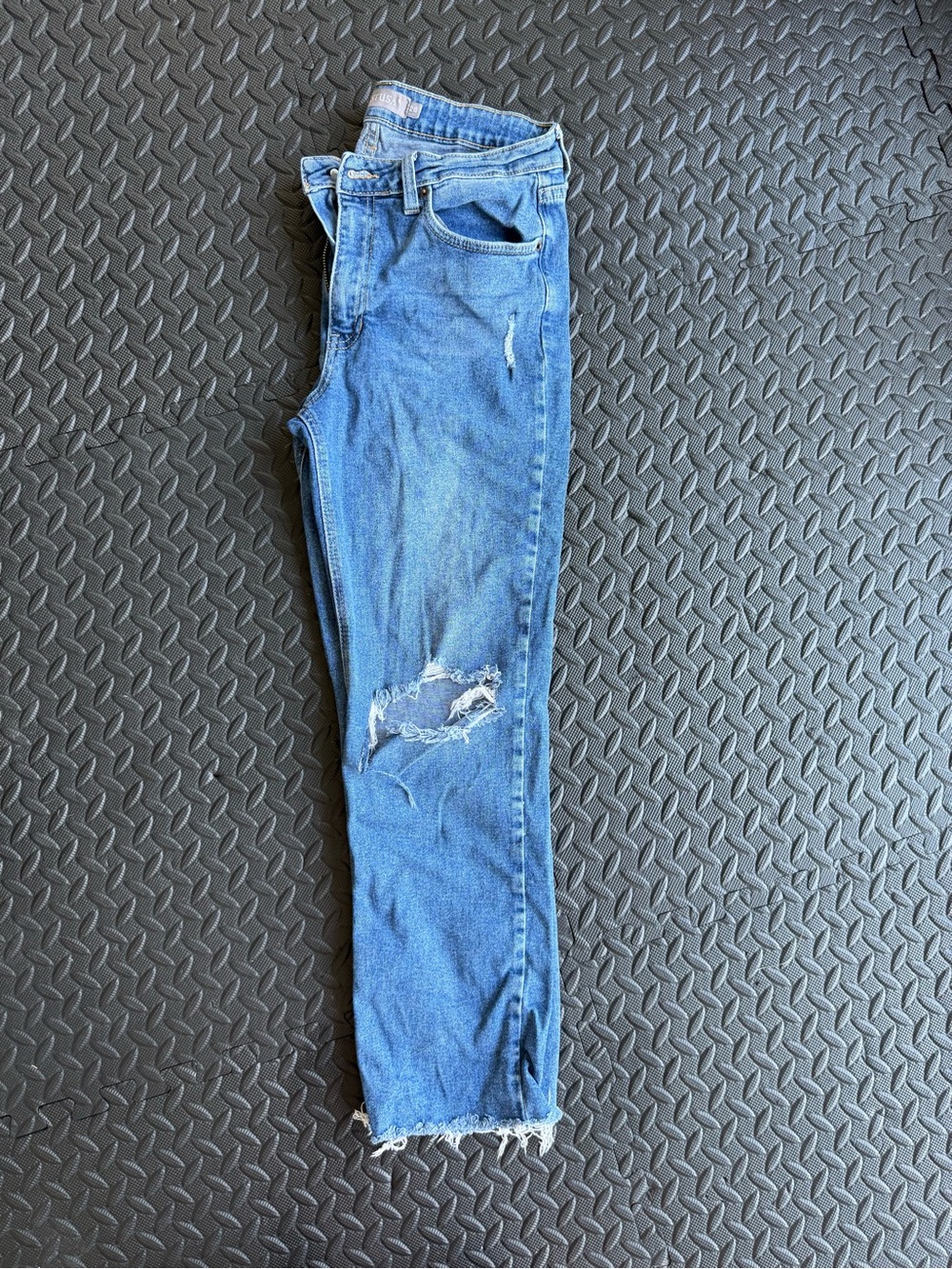 Just USA Distressed Skinny Jeans in Blue